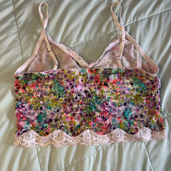 Victoria's Secret Multicolor Floral Lace-Trim Camisole - Picture 2 of 3